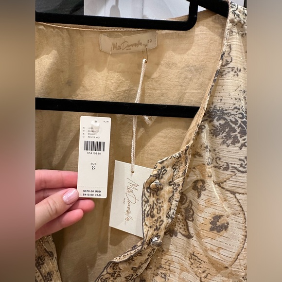 Mes Demoiselles yellow paisley dress from Anthropologie. New with tags - Picture 7 of 8